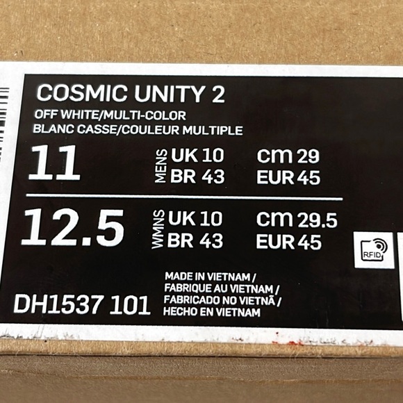 NIKE COSMIC UNITY 2 'BETTER US - OFF WHITE' SIZE 11 NEW - Picture 11 of 11